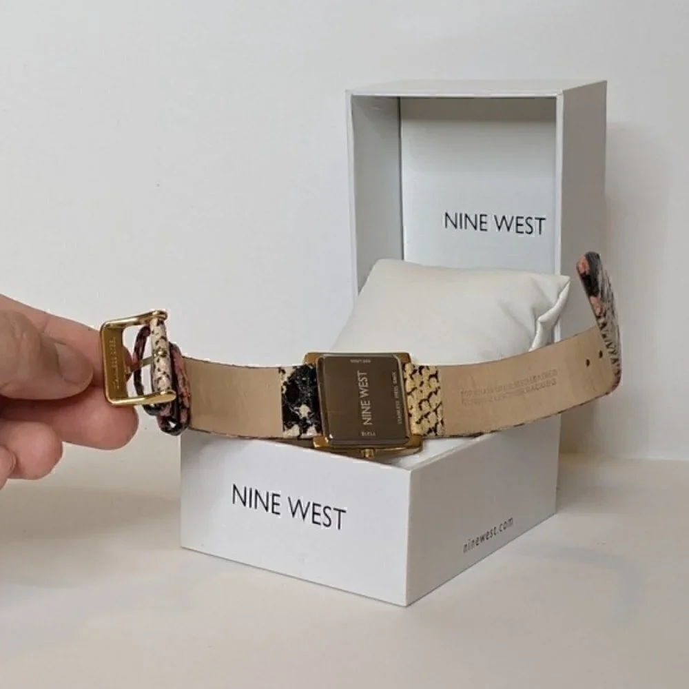 NINE WEST WATCH GOLD PINK
